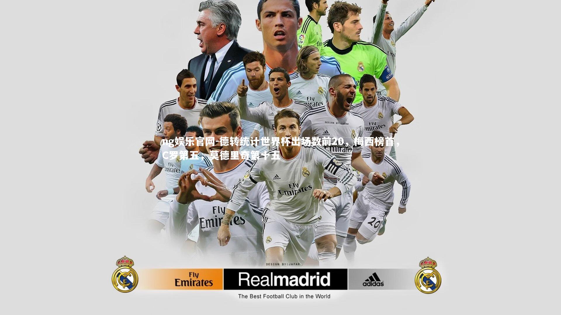 德转统计世界杯出场数前20，梅西榜首，C罗第五，莫德里奇第十五